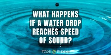 what happens if a water drop reaches speed of sound