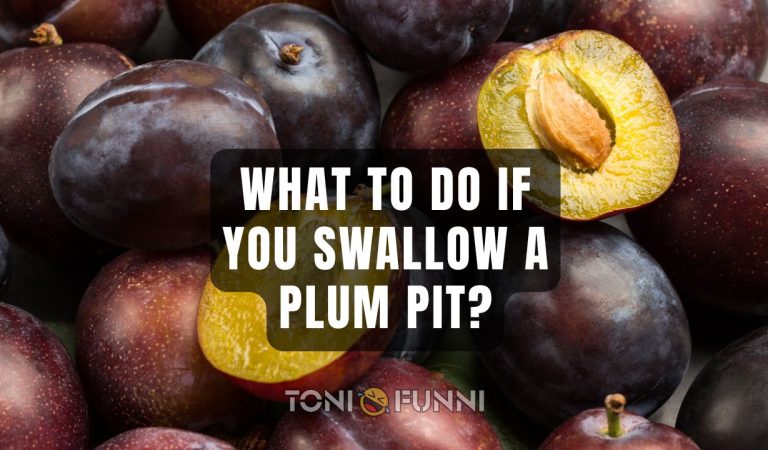what to do if you swallow a plum pit